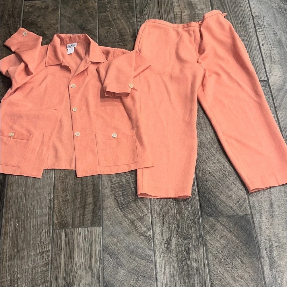 Vintage Patchington Coral Jacket and Pants Set